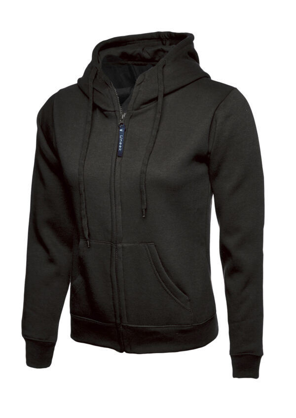 Ladies Classic Full Zip Hooded Sweatshirt - Image 2