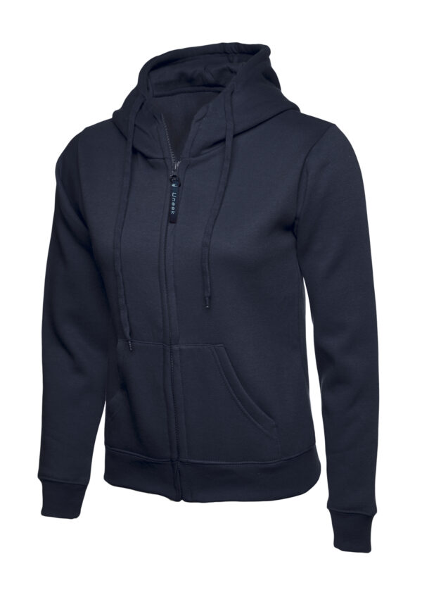 Ladies Classic Full Zip Hooded Sweatshirt - Image 6